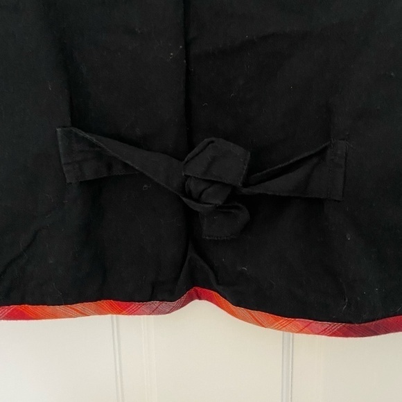 Vintage Tantrums Ornate Halloween Fall Black Button Up Embroidered Adorable Vest - Picture 8 of 12